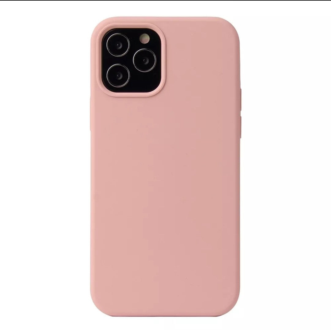 Case Silicone Shockproof For Apple iPhone 12 Mini Back Cover Case, Rose Pink 