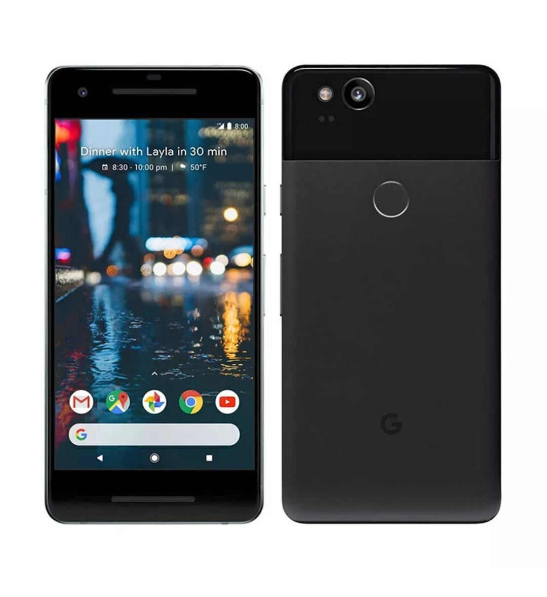 Brand NEW Seald Google Pixel 2 128GB Unlocked Black  Android Mobile 4G/LTE