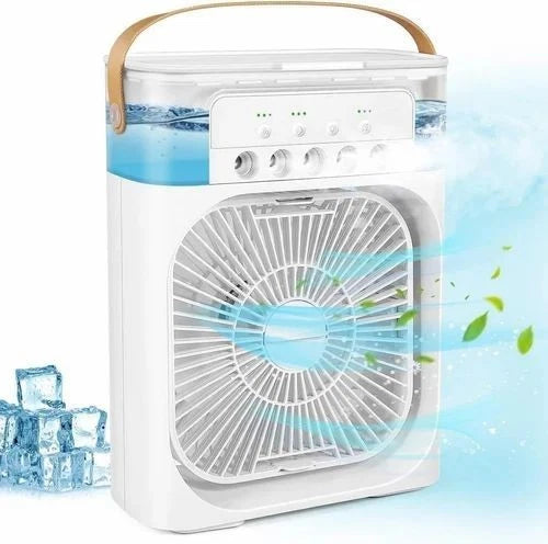 Portable Mini Air Cooler Mist Fan Humidifier – 3-in-1 Cooling Power for Any Room