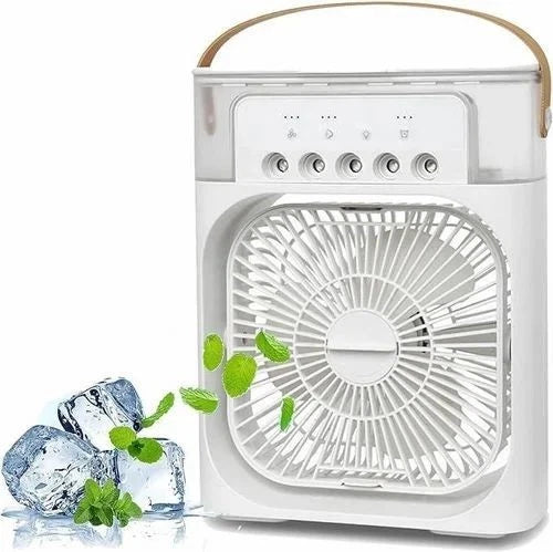 Portable Mini Air Cooler Mist Fan Humidifier – 3-in-1 Cooling Power for Any Room